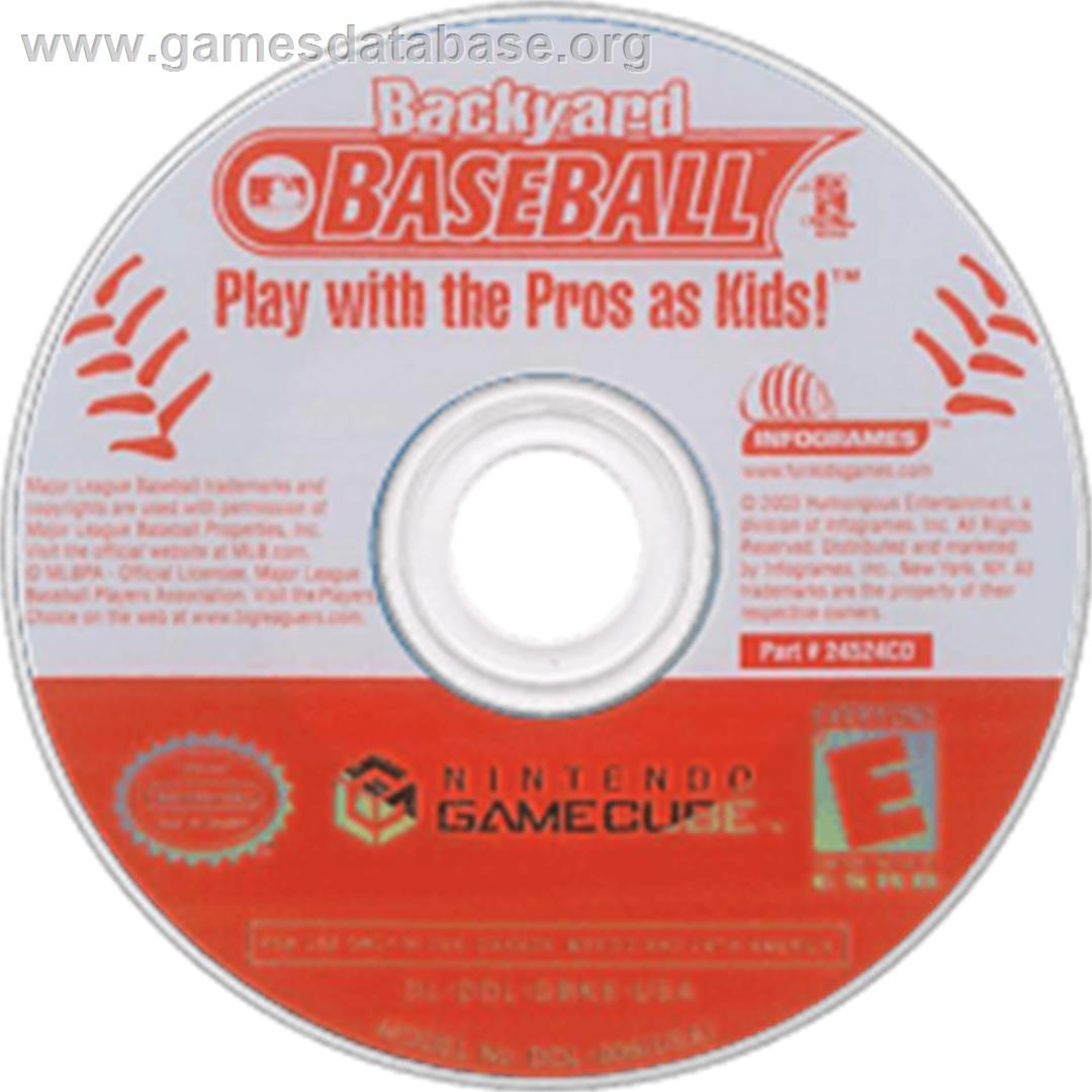 Backyard Baseball - Nintendo GameCube - Artwork - Disc
