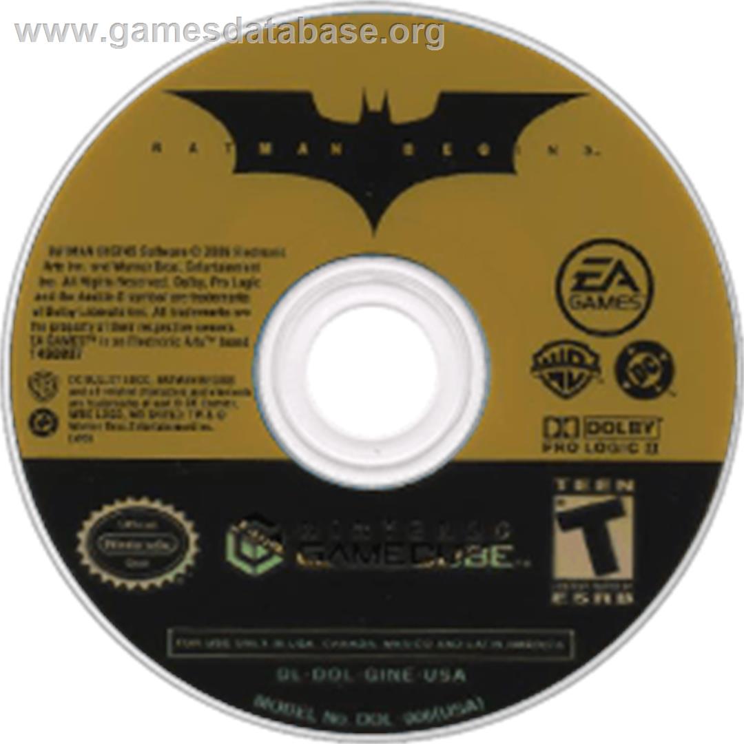 Batman Begins - Nintendo GameCube - Artwork - Disc