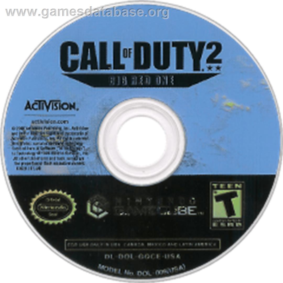 Call of Duty 2: Big Red One - Nintendo GameCube - Artwork - Disc
