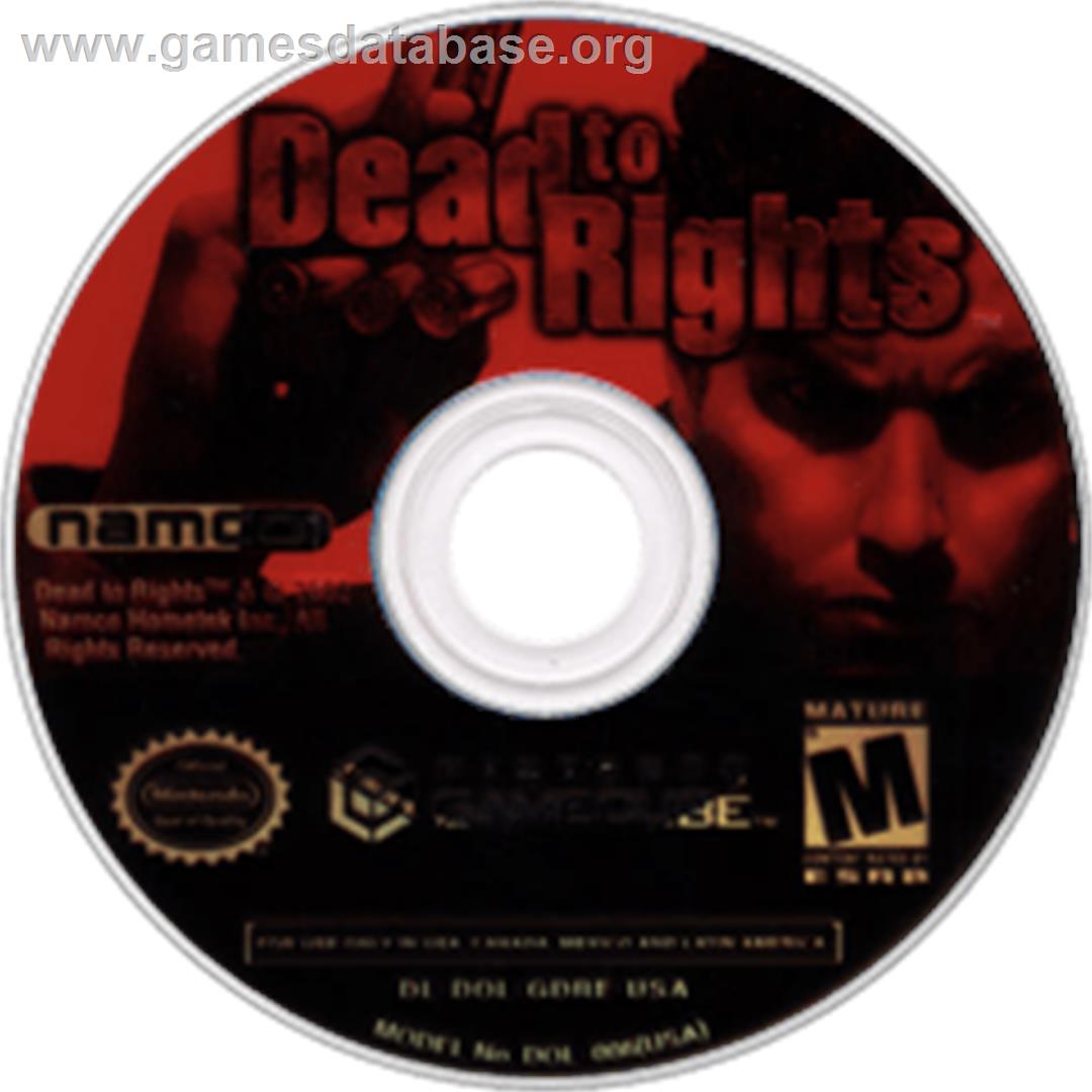 Dead to Rights - Nintendo GameCube - Artwork - Disc