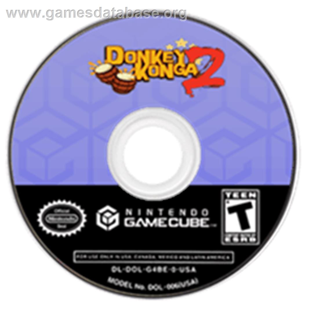 Donkey Konga 2 - Nintendo GameCube - Artwork - Disc