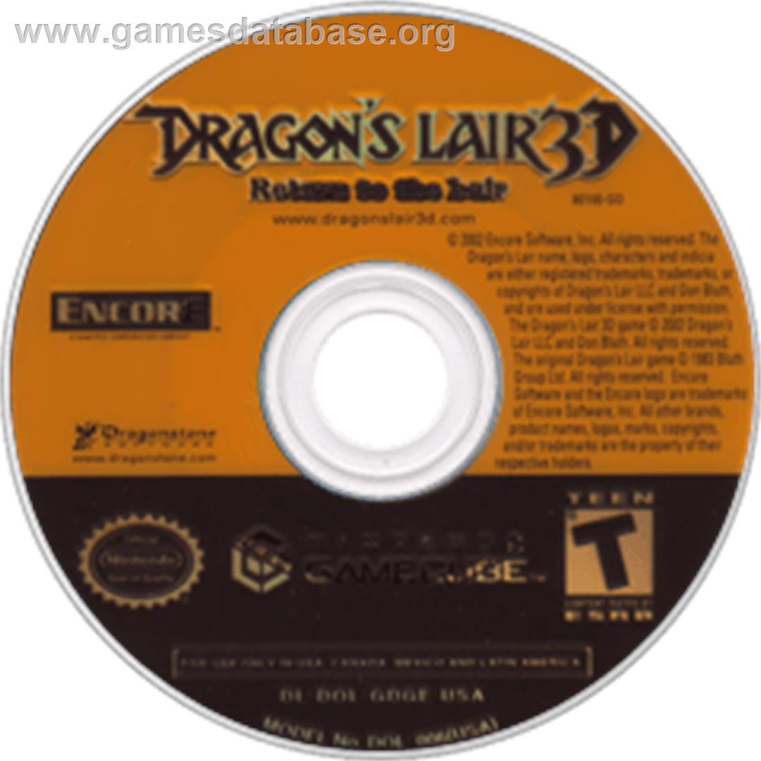 Dragon's Lair 3D: Return to the Lair - Nintendo GameCube - Artwork - Disc
