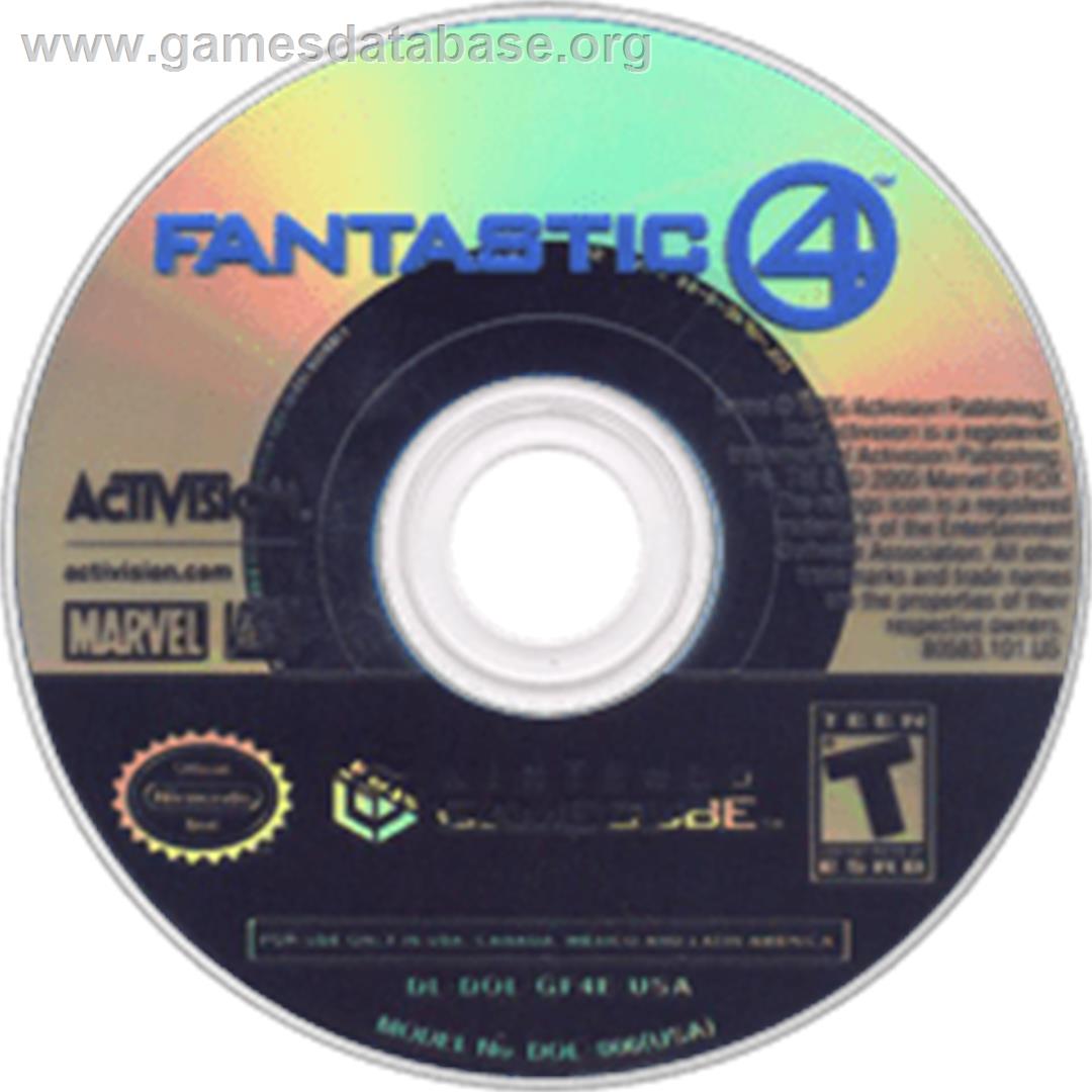 Fantastic 4 - Nintendo GameCube - Artwork - Disc