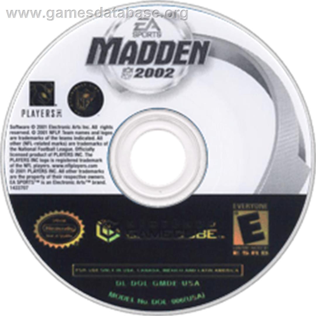 Madden NFL 2002 - Nintendo GameCube - Artwork - Disc