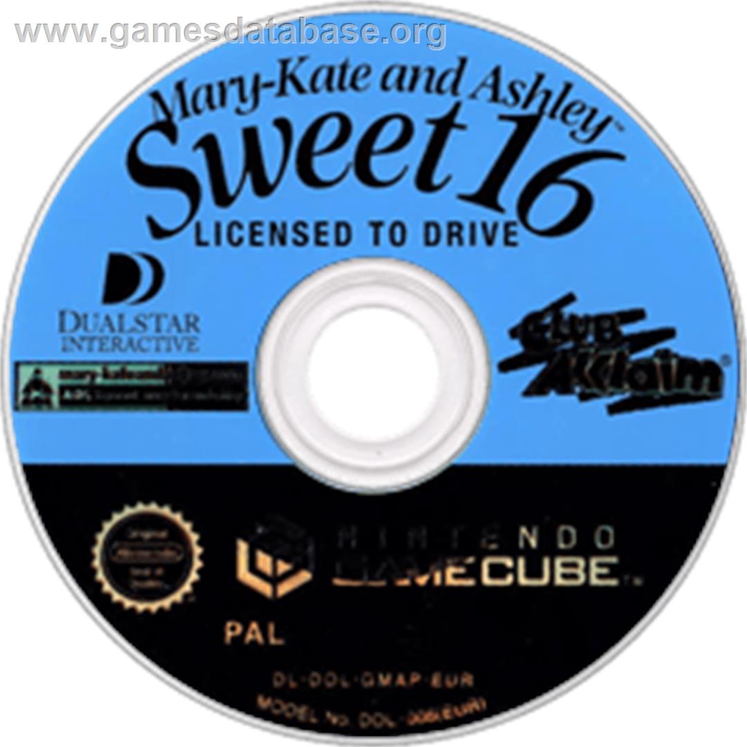 Mary-Kate and Ashley: Sweet 16: Licensed to Drive - Nintendo GameCube - Artwork - Disc