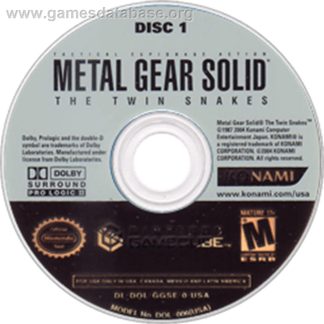 Metal Gear Solid: The Twin Snakes - Nintendo GameCube - Artwork - Disc