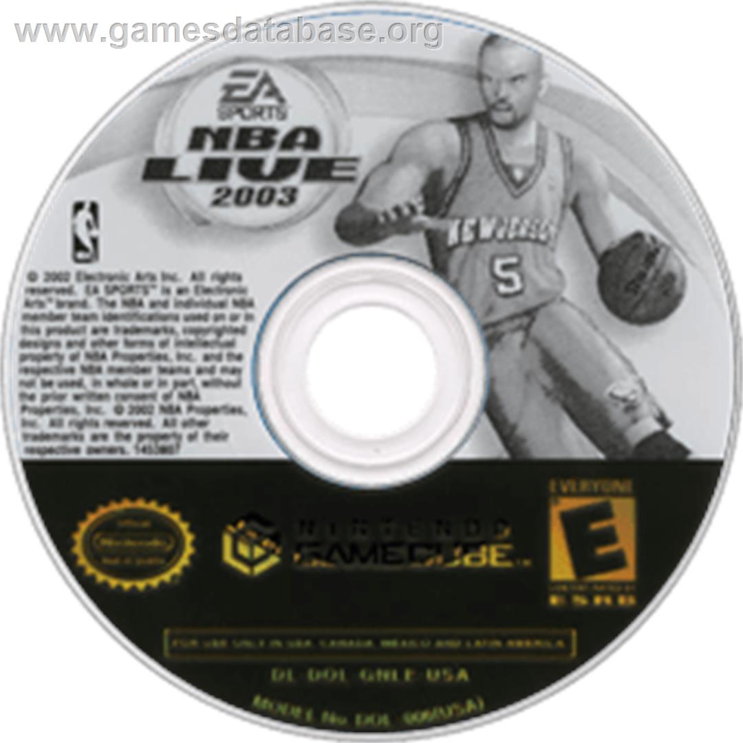 NBA Live 2003 - Nintendo GameCube - Artwork - Disc