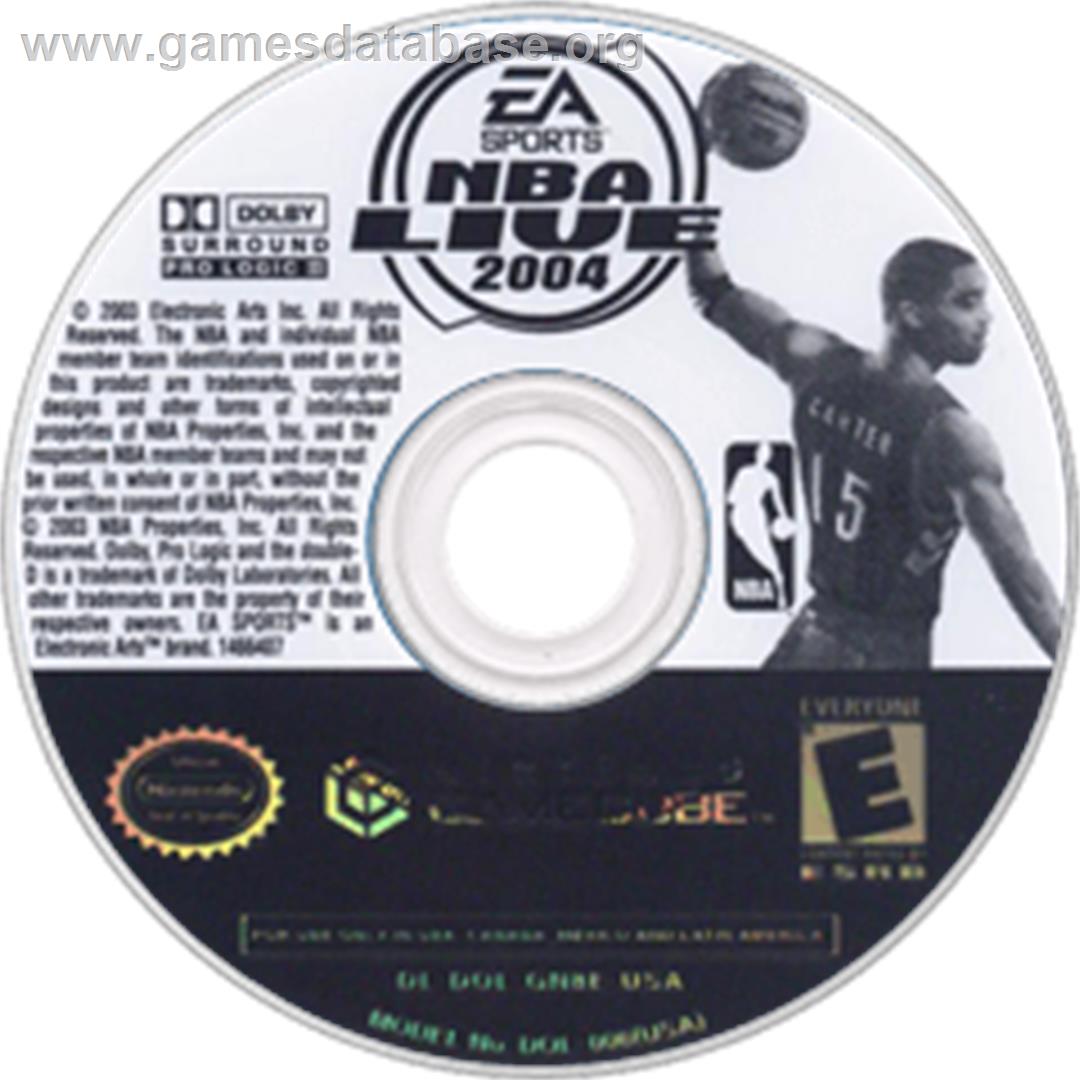 NBA Live 2004 - Nintendo GameCube - Artwork - Disc