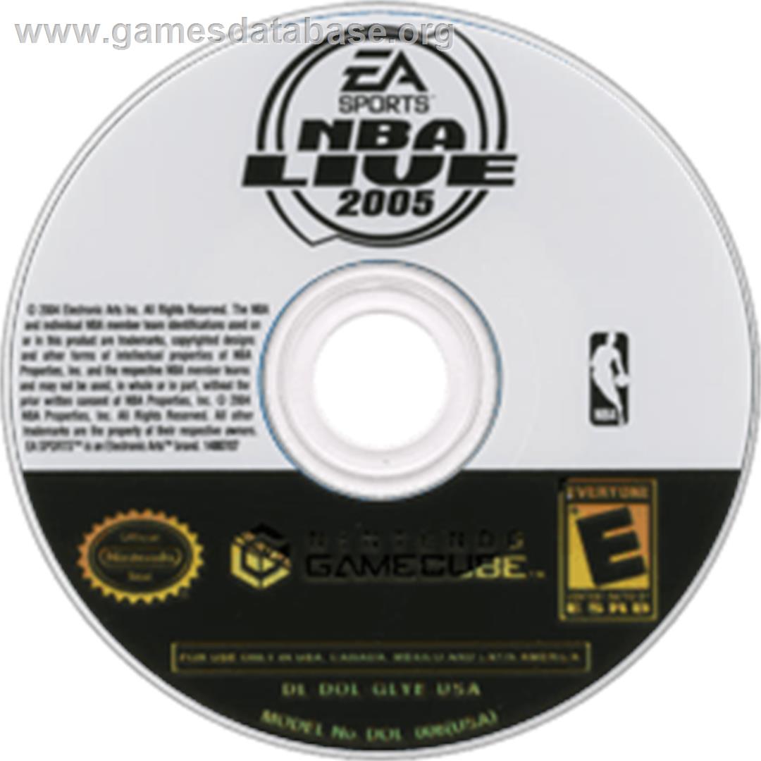 NBA Live 2005 - Nintendo GameCube - Artwork - Disc