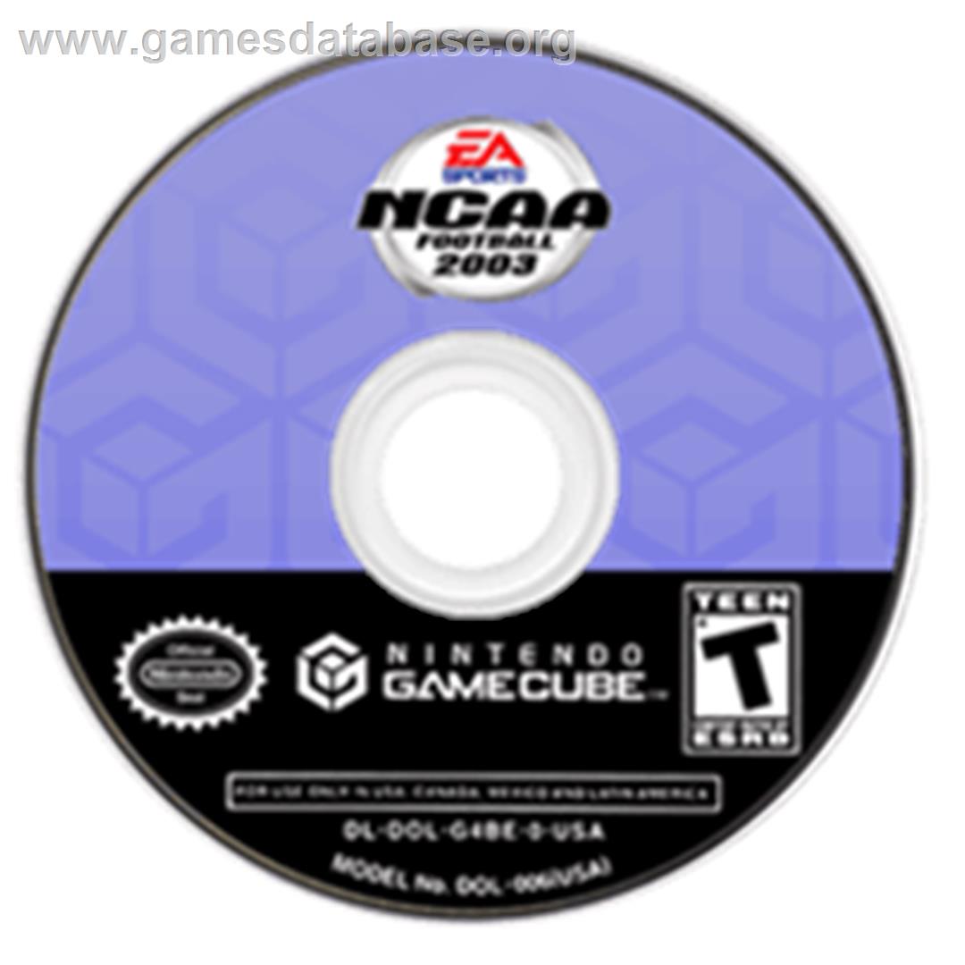 NCAA Football 2003 - Nintendo GameCube - Artwork - Disc