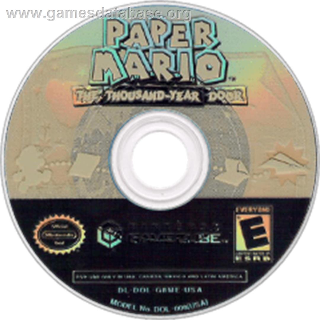 Paper Mario: The Thousand-Year Door - Nintendo GameCube - Artwork - Disc