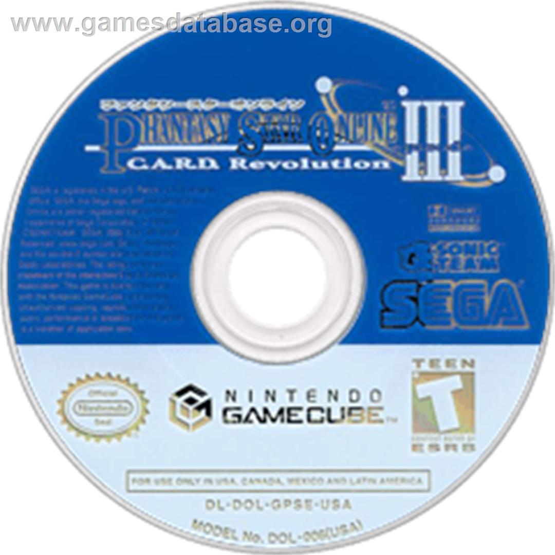 Phantasy Star Online Episode III: C.A.R.D. Revolution - Nintendo GameCube - Artwork - Disc