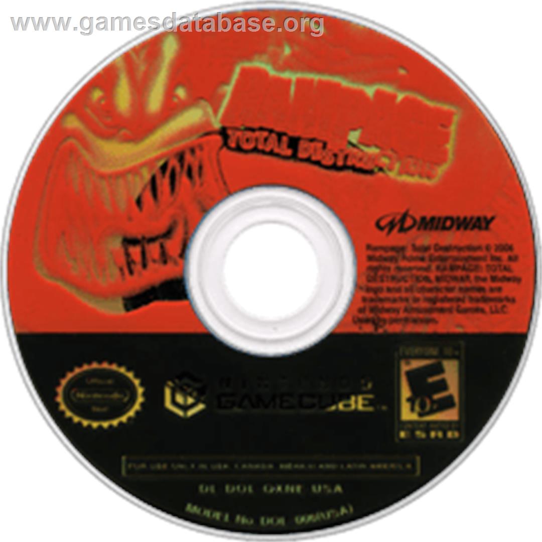 Rampage: Total Destruction - Nintendo GameCube - Artwork - Disc