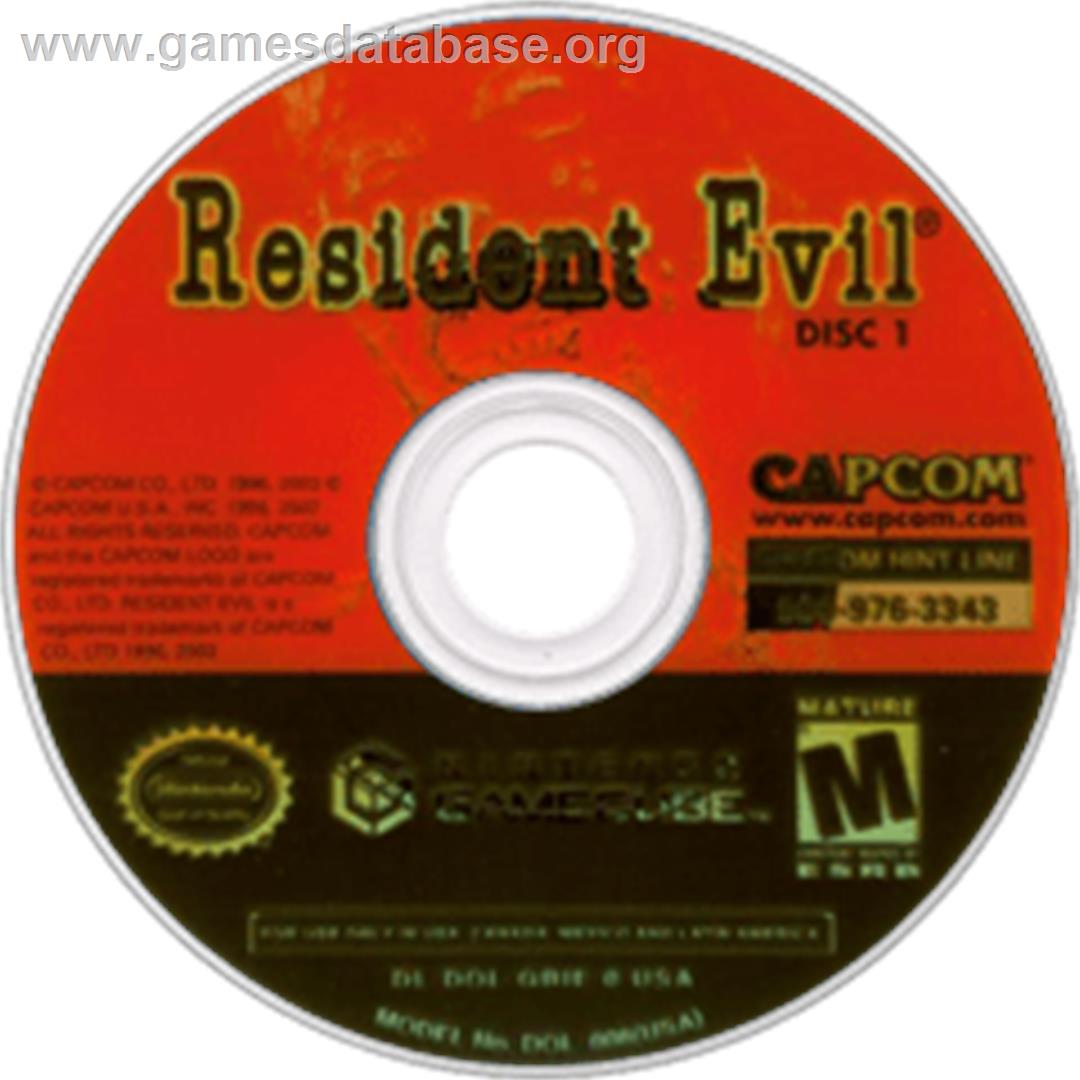 Resident Evil - Nintendo GameCube - Artwork - Disc