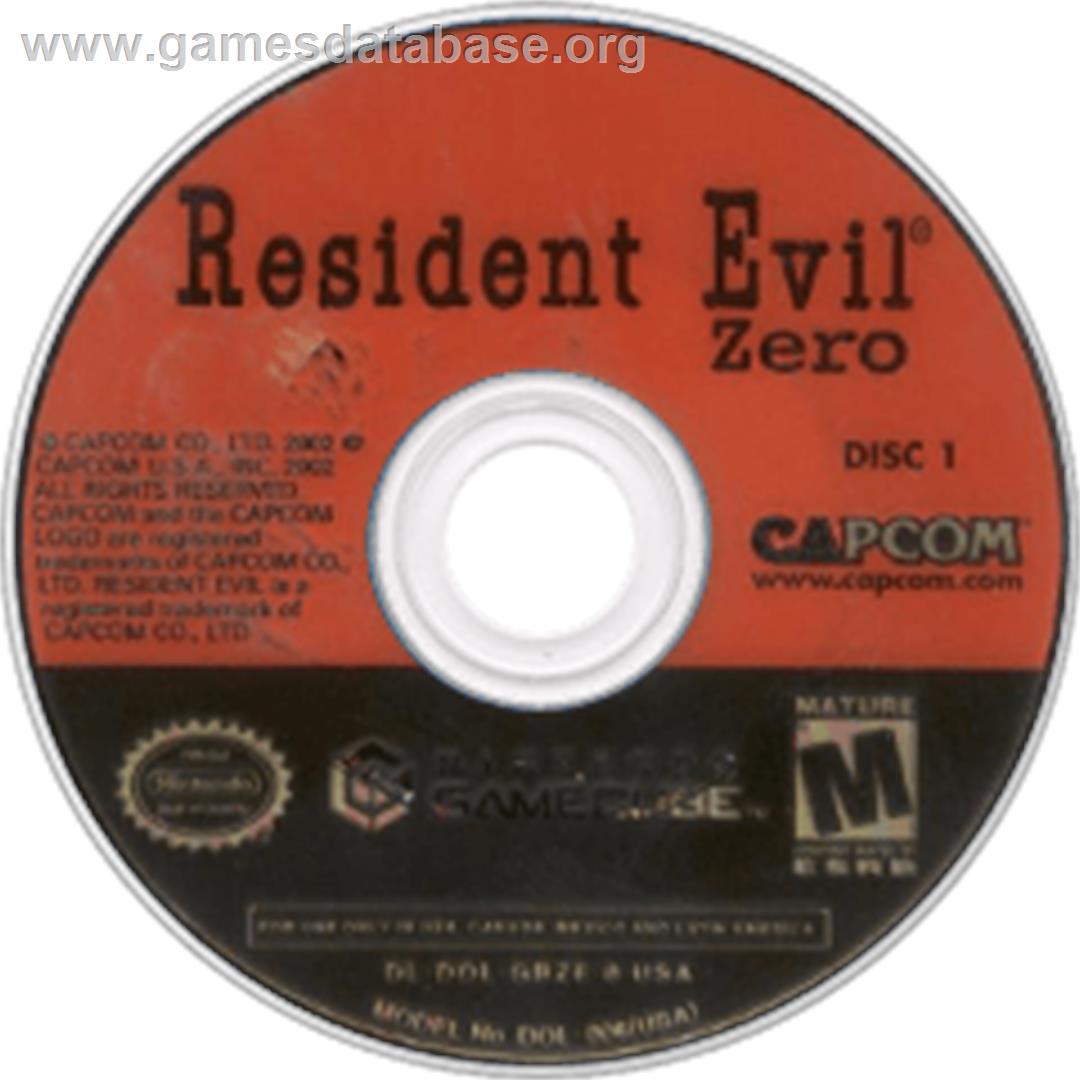Resident Evil Zero - Nintendo GameCube - Artwork - Disc
