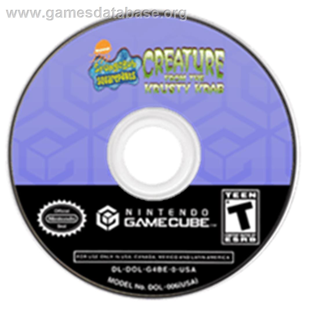 SpongeBob SquarePants: Creature from the Krusty Krab - Nintendo GameCube - Artwork - Disc
