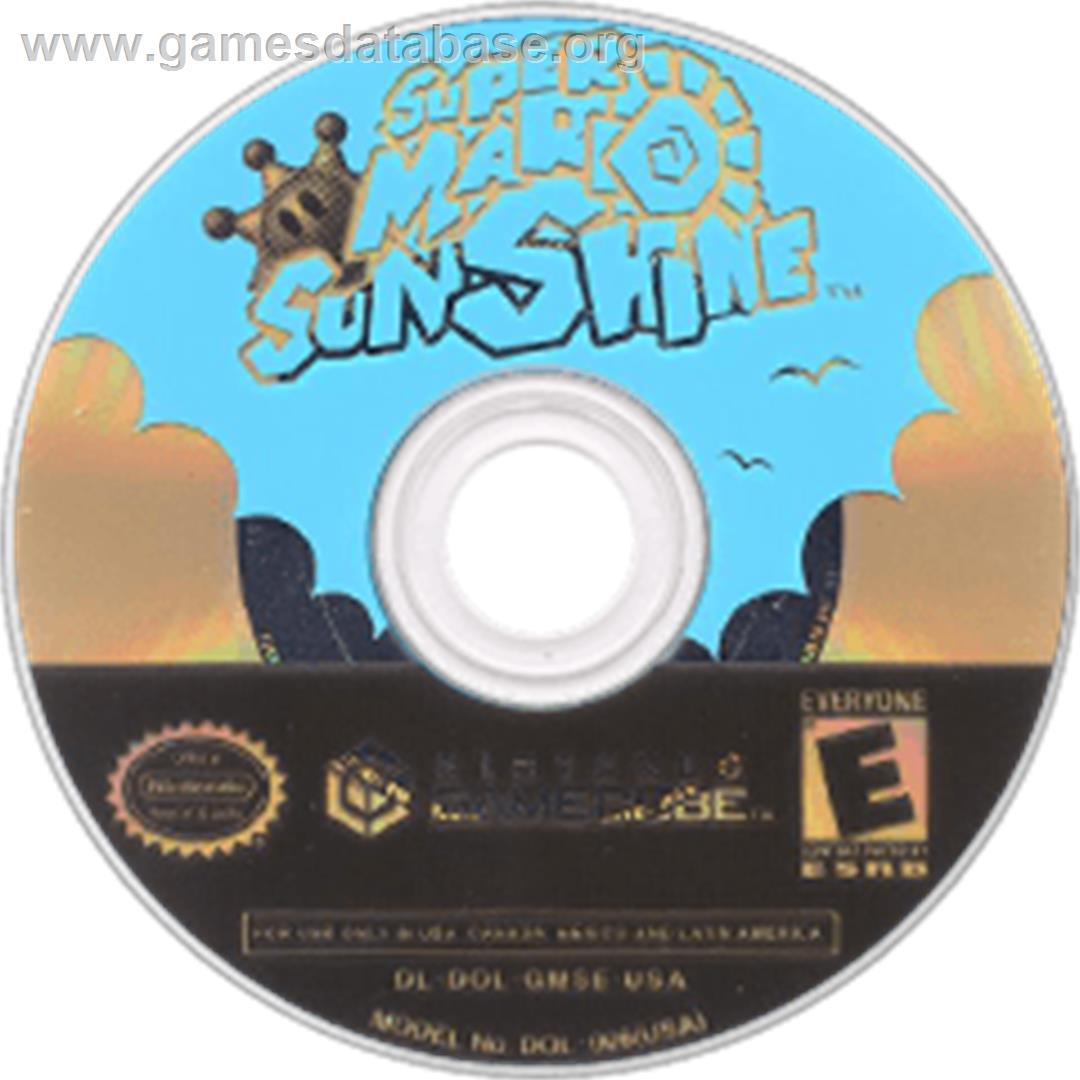 Super Mario Sunshine - Nintendo GameCube - Artwork - Disc