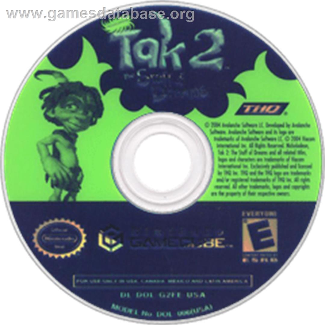 Tak 2: The Staff of Dreams - Nintendo GameCube - Artwork - Disc
