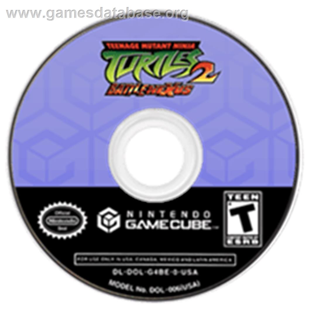 Teenage Mutant Ninja Turtles 2: Battle Nexus - Nintendo GameCube - Artwork - Disc