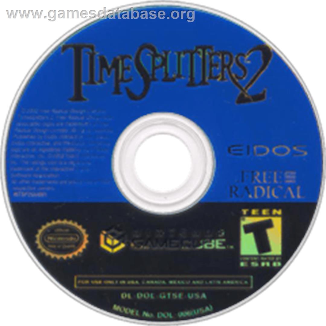 TimeSplitters 2 - Nintendo GameCube - Artwork - Disc