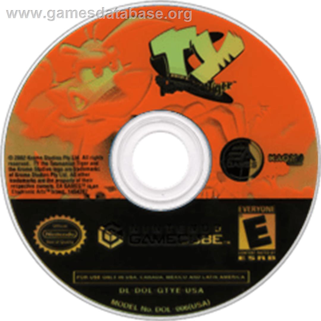 Ty the Tasmanian Tiger - Nintendo GameCube - Artwork - Disc