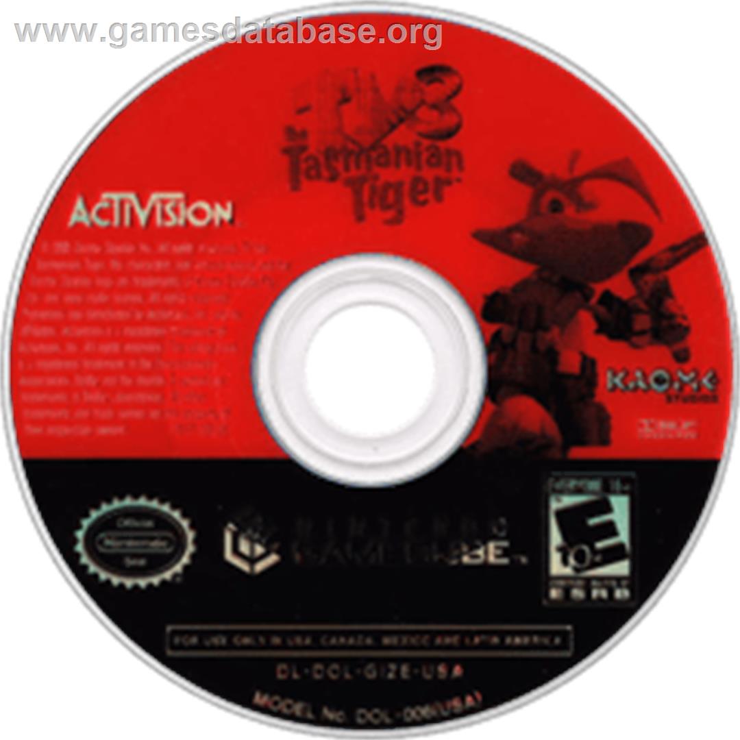 Ty the Tasmanian Tiger 3: Night of the Quinkan - Nintendo GameCube - Artwork - Disc