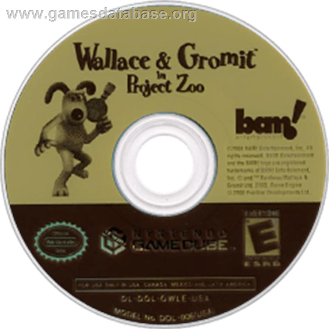 Wallace & Gromit in Project Zoo - Nintendo GameCube - Artwork - Disc