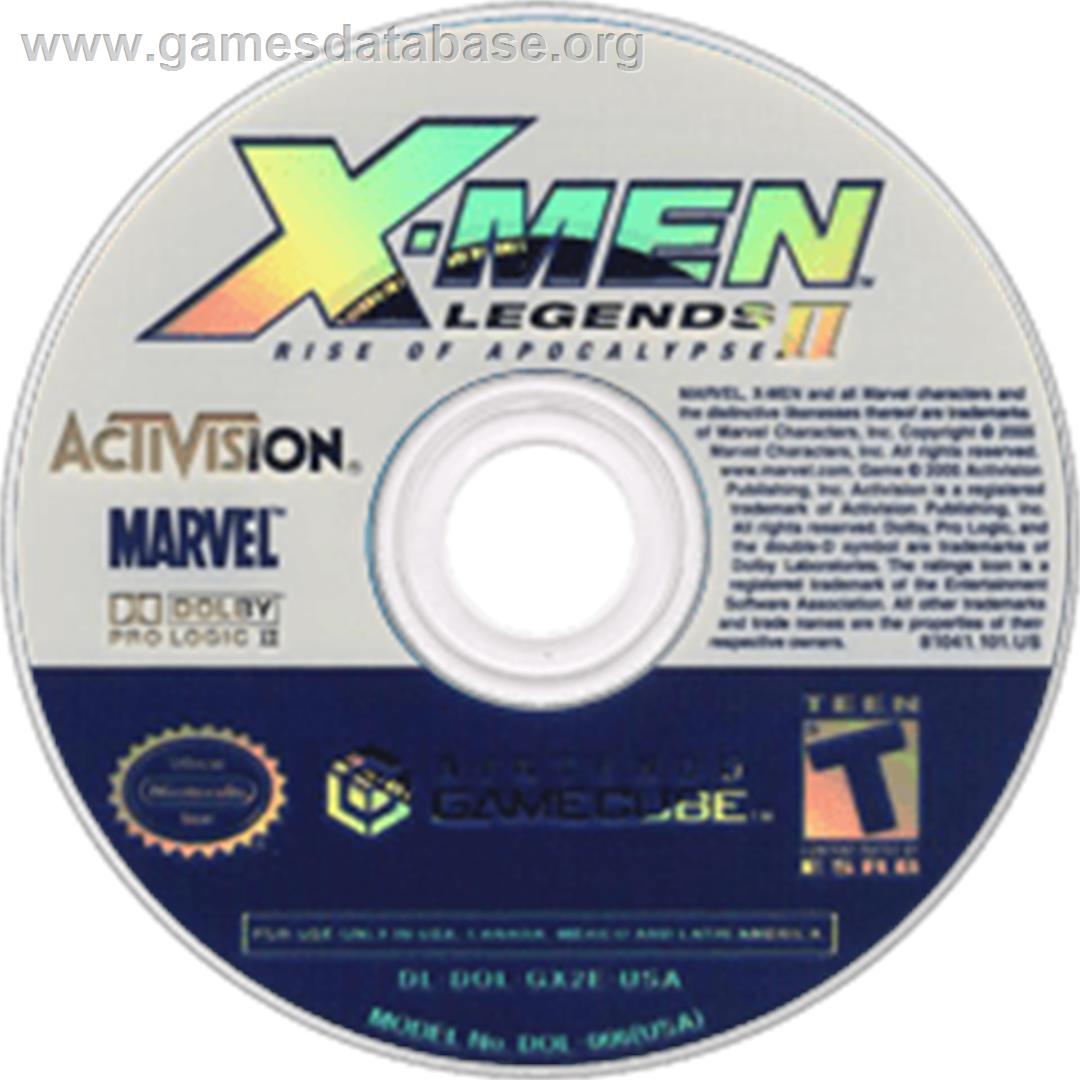 X-Men: Legends II - Rise of Apocalypse - Nintendo GameCube - Artwork - Disc