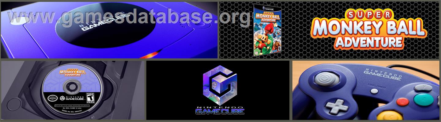 Super Monkey Ball Adventure - Nintendo GameCube - Artwork - Marquee