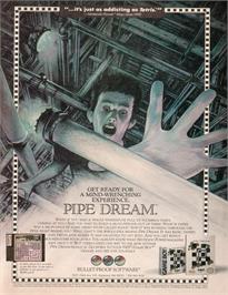 Advert for Pipe Dream on the Nintendo Game Boy.