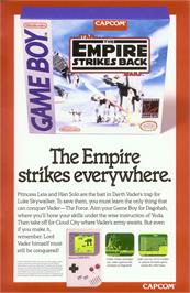 Advert for Star Wars: The Empire Strikes Back on the Nintendo Game Boy.