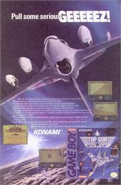 Advert for Top Gun: Guts & Glory on the Nintendo Game Boy.