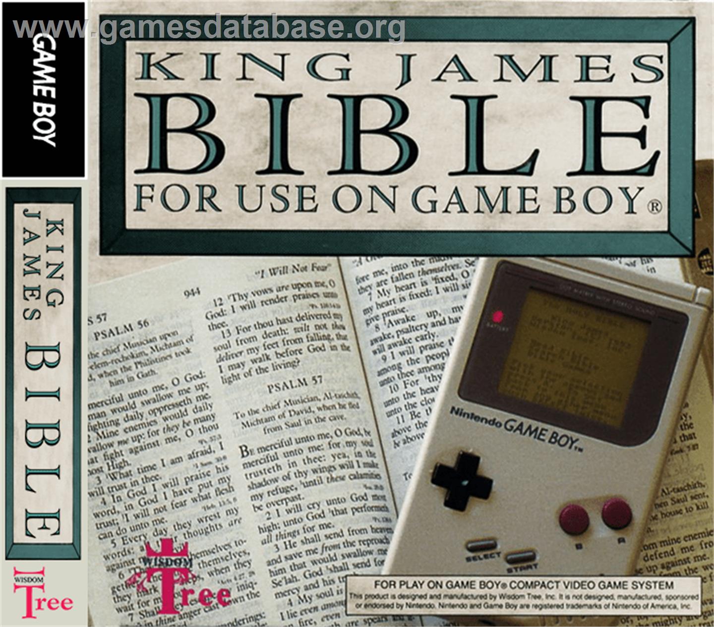 King James Bible For Use On Game Boy - Nintendo Game Boy - Artwork - Box