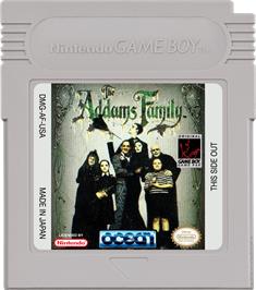 Cartridge artwork for Addams Family, The on the Nintendo Game Boy.