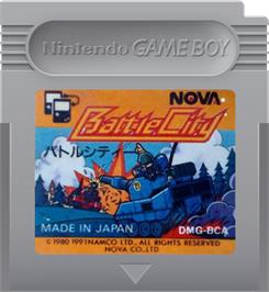 Cartridge artwork for Battle City on the Nintendo Game Boy.