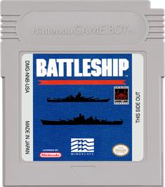 Cartridge artwork for Battleship on the Nintendo Game Boy.
