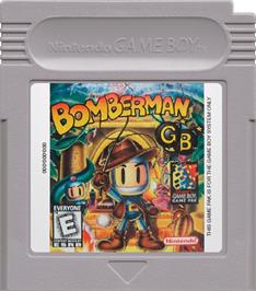 Cartridge artwork for Bomberman GB on the Nintendo Game Boy.