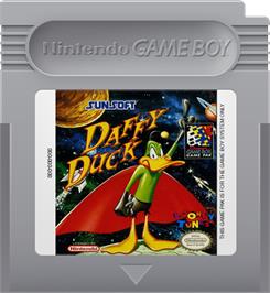 Cartridge artwork for Daffy Duck: The Marvin Missions on the Nintendo Game Boy.
