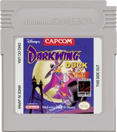 Cartridge artwork for Darkwing Duck on the Nintendo Game Boy.