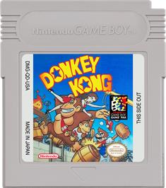 Cartridge artwork for Donkey Kong on the Nintendo Game Boy.