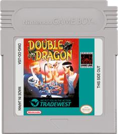 Cartridge artwork for Double Dragon on the Nintendo Game Boy.