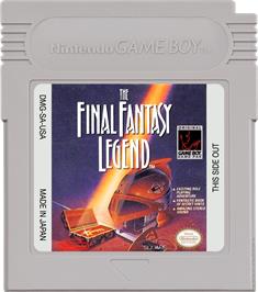Cartridge artwork for Final Fantasy Legend on the Nintendo Game Boy.