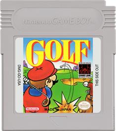 Cartridge artwork for Golf on the Nintendo Game Boy.