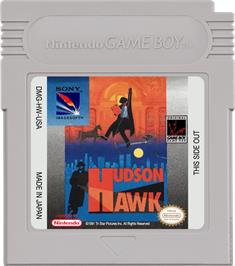 Cartridge artwork for Hudson Hawk on the Nintendo Game Boy.