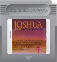 Cartridge artwork for Joshua & the Battle of Jericho on the Nintendo Game Boy.