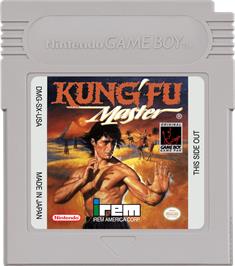 Cartridge artwork for Kung-Fu Master on the Nintendo Game Boy.