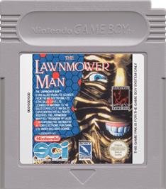 Cartridge artwork for Lawnmower Man on the Nintendo Game Boy.