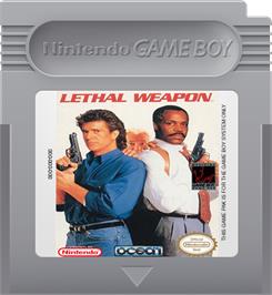 Cartridge artwork for Lethal Weapon on the Nintendo Game Boy.