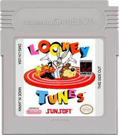 Cartridge artwork for Looney Tunes on the Nintendo Game Boy.