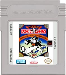Cartridge artwork for Monopoly on the Nintendo Game Boy.